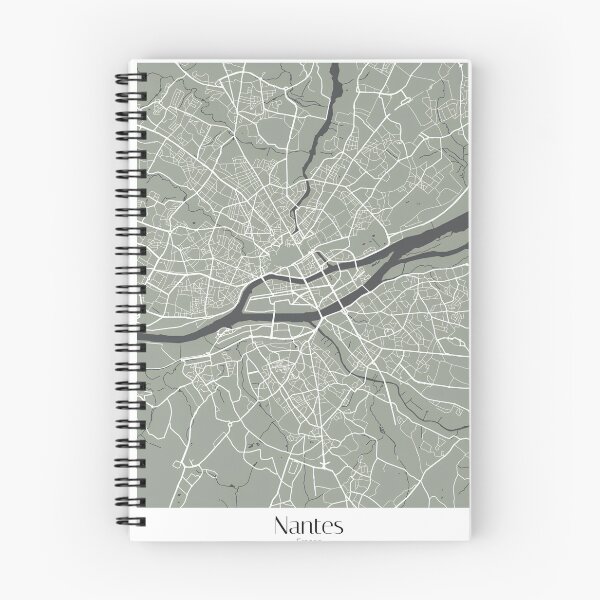 Item preview, Nantes City Map - Gray Edition designed and sold by TerraFrame.