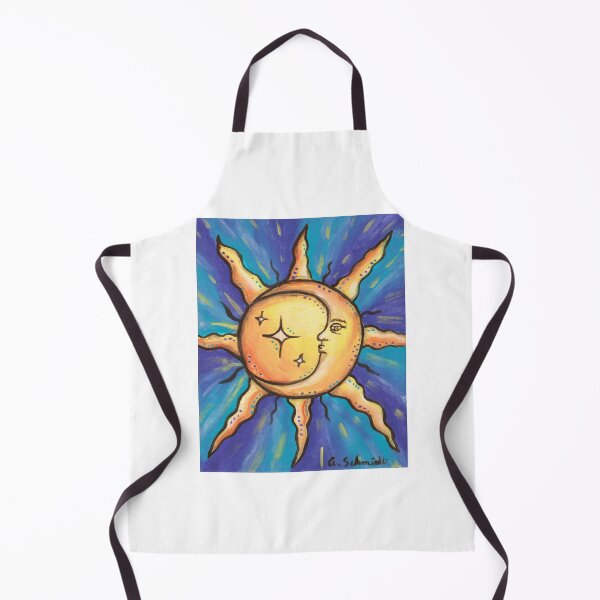 Item preview, Whimsigoth Sun and Moon Celestial Witchy 90s Inspired Original Painting Art designed and sold by Intergalactic Unicorn: Art by Anna Schmidt.
