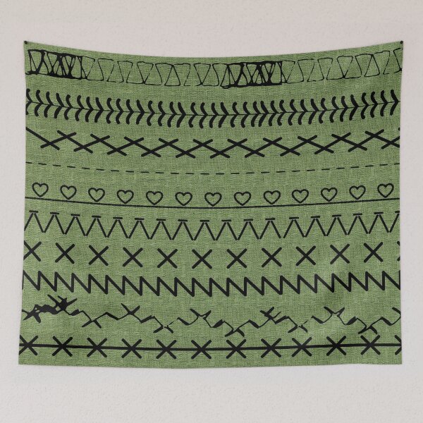 Item preview, Sewing Stitch Patterns on Textured Fabric Effect Background  designed and sold by Nancyanna.