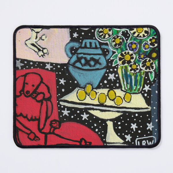 Item preview, Red Poodle Matisse Inspired Art designed and sold by Magicpoodleland.
