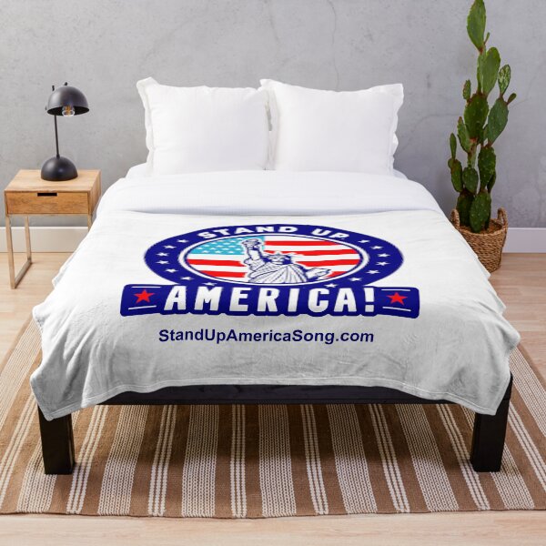 Item preview, Stand Up, America!  with slogan for Large Prints mostly for dark backgrounds designed and sold by Timberoo.