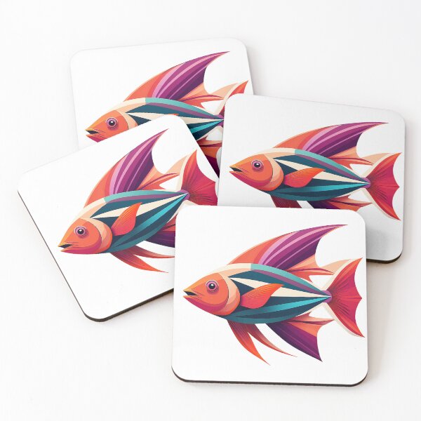 Item preview, Minimalistischer Fisch in geometrischem Stil designed and sold by BysonDesigns.