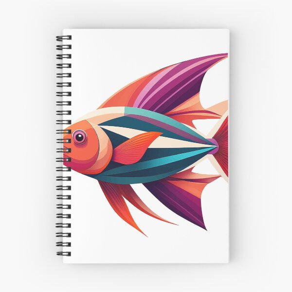 Item preview, Minimalistischer Fisch in geometrischem Stil designed and sold by BysonDesigns.
