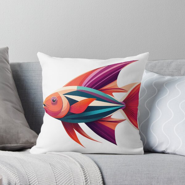 Item preview, Minimalistischer Fisch in geometrischem Stil designed and sold by BysonDesigns.