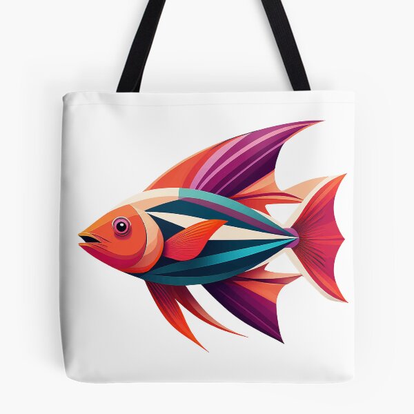 Artikelvorschau, Minimalistischer Fisch im geometrischen Stil entworfen und verkauft von BysonDesigns.