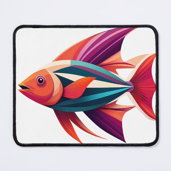 Item preview, Minimalistischer Fisch in geometrischem Stil designed and sold by BysonDesigns.