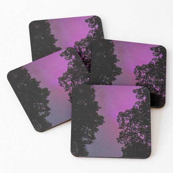 Item preview, Aurora Borealis - Purple Glow in the Night Sky designed and sold by TheNordicNature.