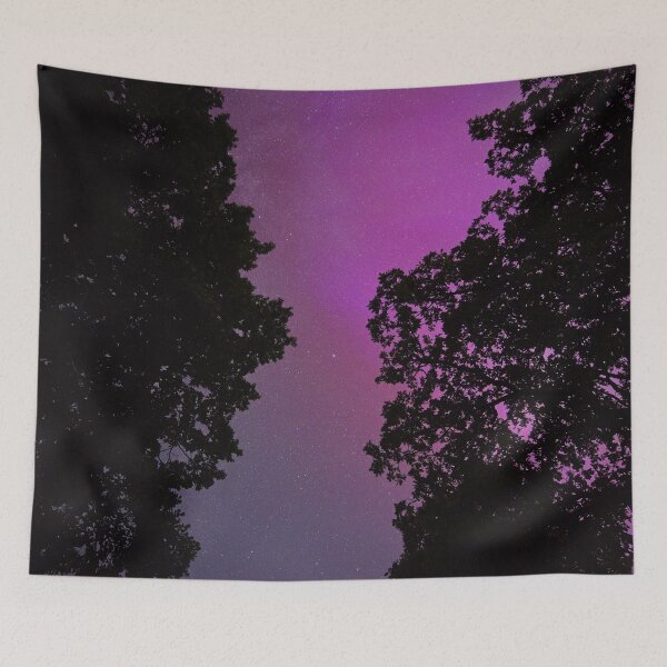 Item preview, Aurora Borealis - Purple Glow in the Night Sky designed and sold by TheNordicNature.