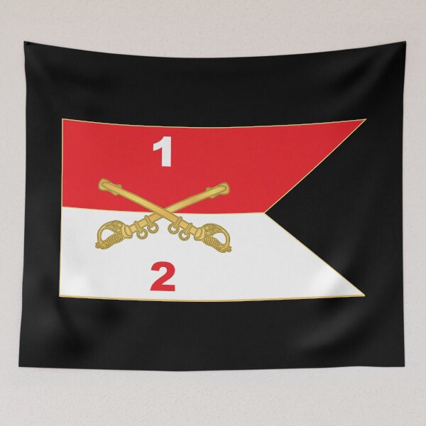 Artikelvorschau, 2. Schwadron, 1. Kavallerieregiment - Guidon X 300 entworfen und verkauft von Military Insignia Products.