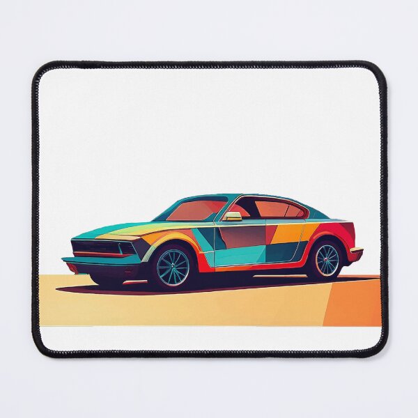 Item preview, Geometrisches buntes Auto im minimalistischen Stil designed and sold by BysonDesigns.