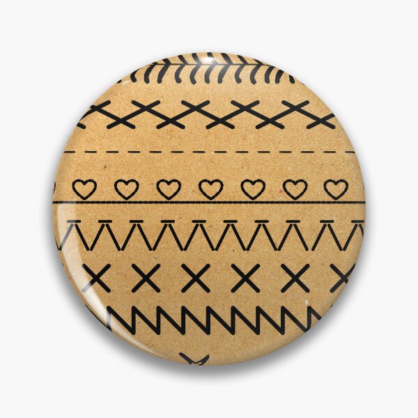 Item preview, Sewing Stitch Patterns on Textured Fabric Effect Background  designed and sold by Nancyanna.