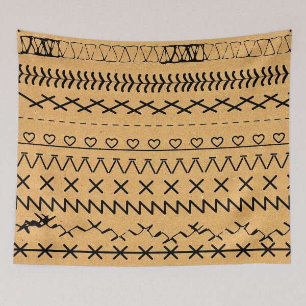 Item preview, Sewing Stitch Patterns on Textured Fabric Effect Background  designed and sold by Nancyanna.