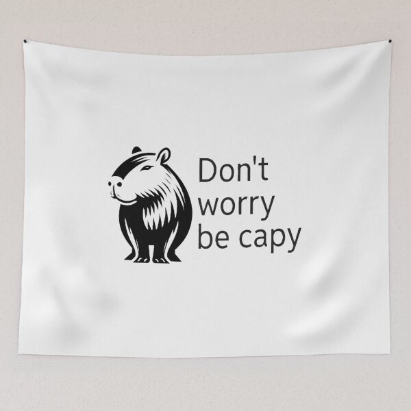 Item preview, Don't Worry Be Capy designed and sold by Travelcases.