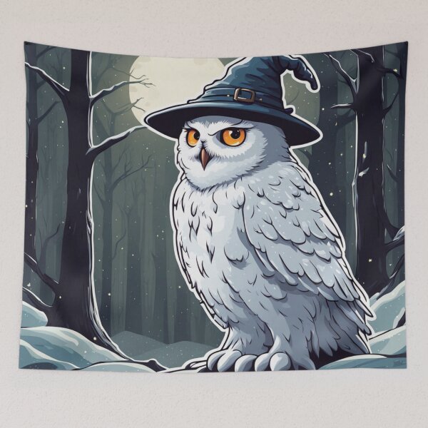 Item preview, Snowy Owl Wizard designed and sold by FamiliarPufferfish.