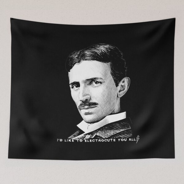 Item preview, Electrifying Tesla designed and sold by NickTaroDesign.