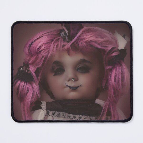 Item preview, Voodoo doll with pink hair designed and sold by Jennifer Morcom.