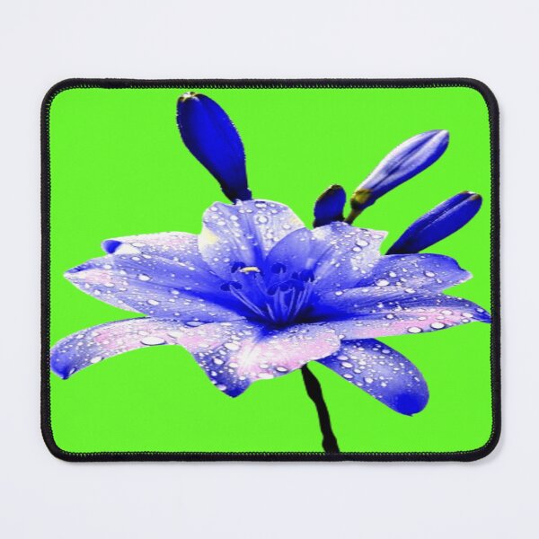Item preview, Blue Flower Artwork,sticker,curtain,T-shirt,backpack,miniskirt,mouse pad,art print,hat mug,mat canvas,throw pillow,throw blanket,leggings,Hi designed and sold by 3triadstore.
