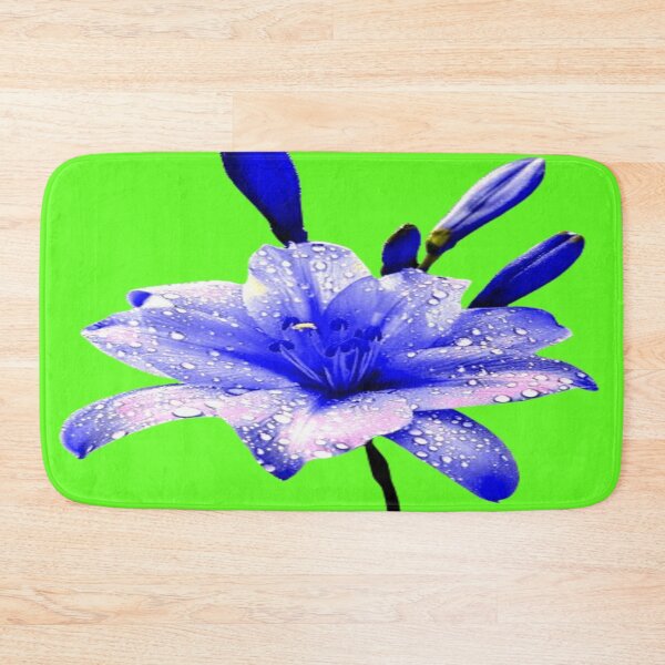 Item preview, Blue Flower Artwork,sticker,curtain,T-shirt,backpack,miniskirt,mouse pad,art print,hat mug,mat canvas,throw pillow,throw blanket,leggings,Hi designed and sold by 3triadstore.