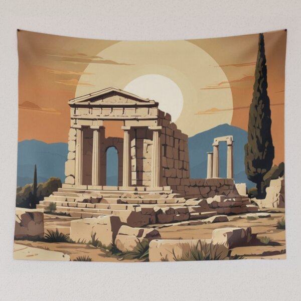 Item preview, 107 Corinth Ruins, Greece Poster Design designed and sold by Alexis Art Collection.