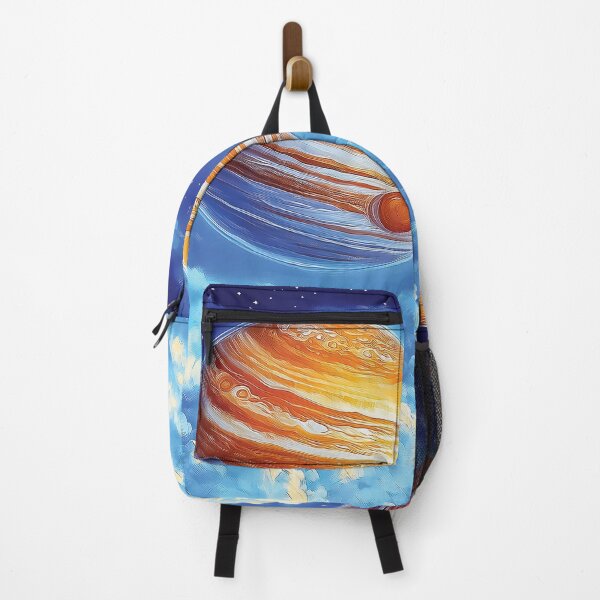Item preview, A celestial design featuring multiple giant planets against a backdrop of swirling clouds and a starry night sky. designed and sold by HEMRO.