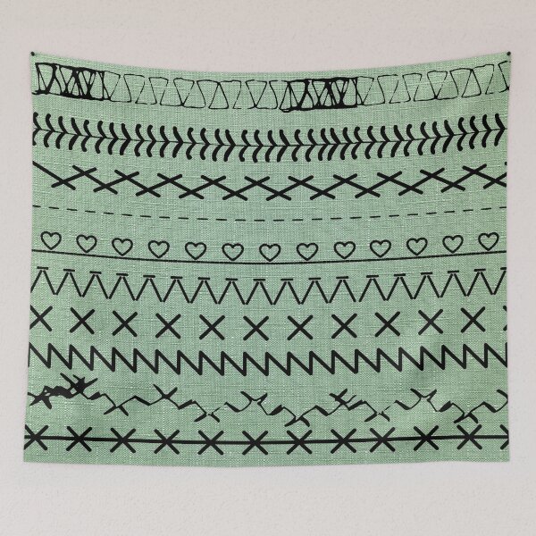 Item preview, Sewing Stitch Patterns on Textured Fabric Effect Background  designed and sold by Nancyanna.