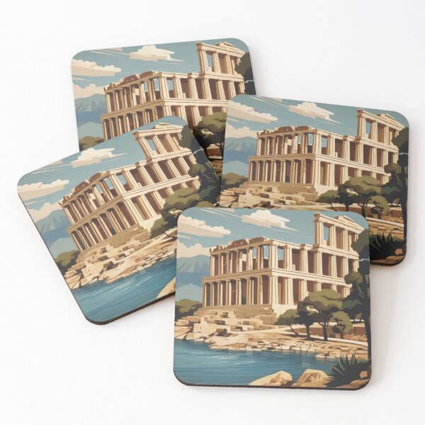 Item preview, 108 Corinth Ruins, Greece Poster Design designed and sold by Alexis Art Collection.