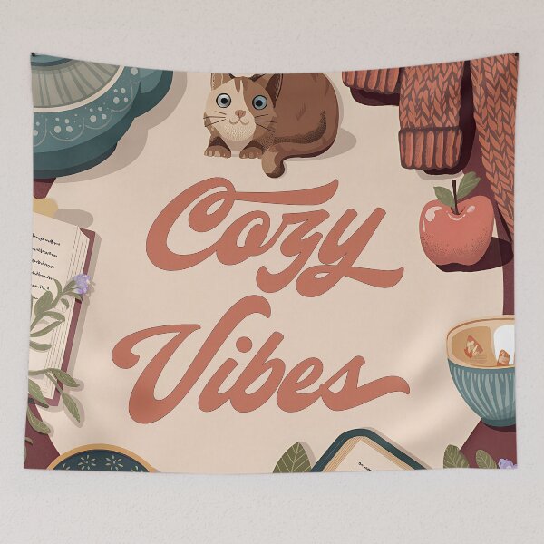 Item preview, Poster: COZY VIBES designed and sold by ForeverPrintsOK.