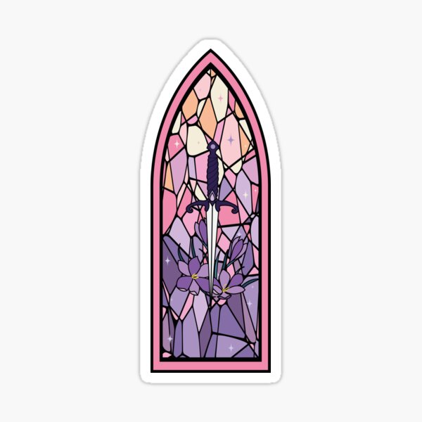Item preview, Fourth Wing - Violet's dagger stained glass designed and sold by h-helladesign.
