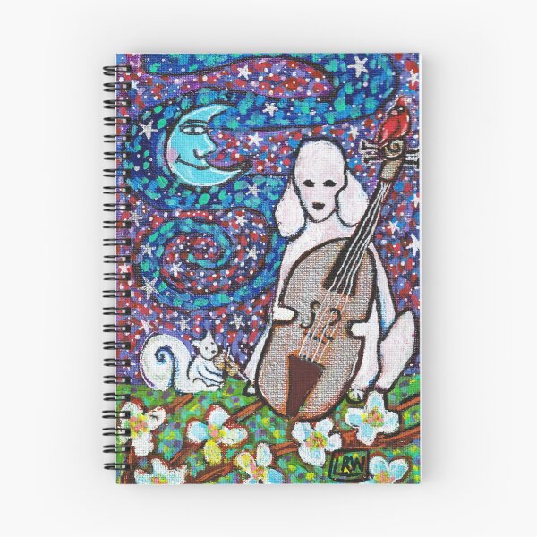 Item preview, Poodle with Upright Bass and Squirrel on Fiddle  designed and sold by Magicpoodleland.