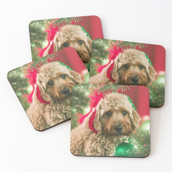 Item preview, Cavapoo in Santa hat designed and sold by Jennifer Morcom.