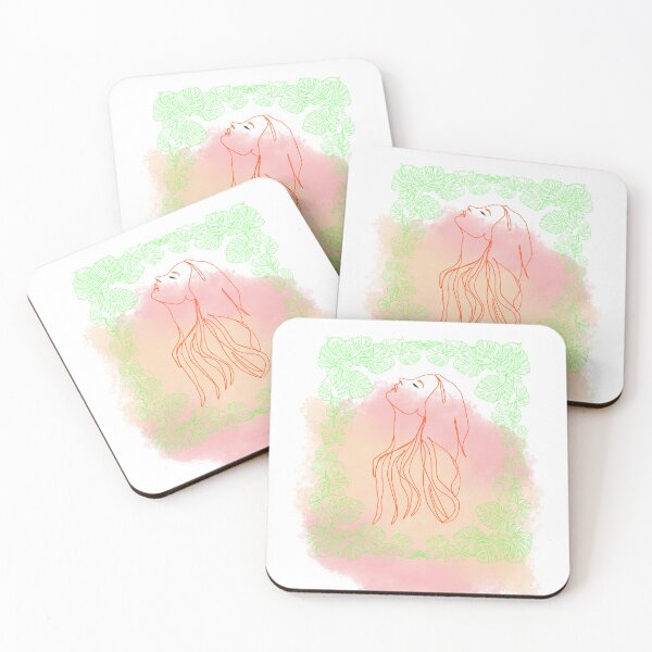 Item preview, Watercolor effect: woman in nature designed and sold by myblueparakeet.