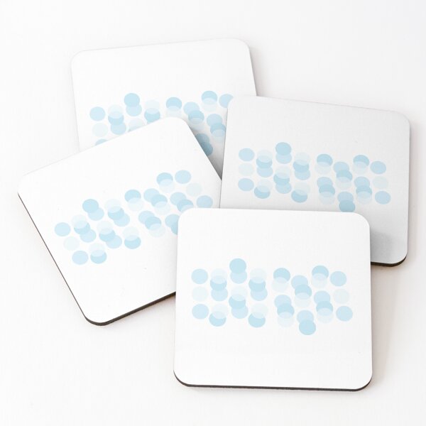 Item preview, Icy Circles: A Light Play of Overlapping Blue, Unique designed and sold by villacreativa.