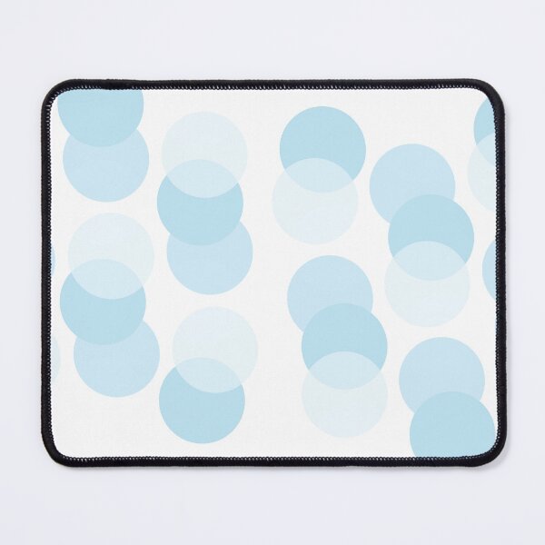Item preview, Icy Circles: A Light Play of Overlapping Blue, Unique designed and sold by villacreativa.