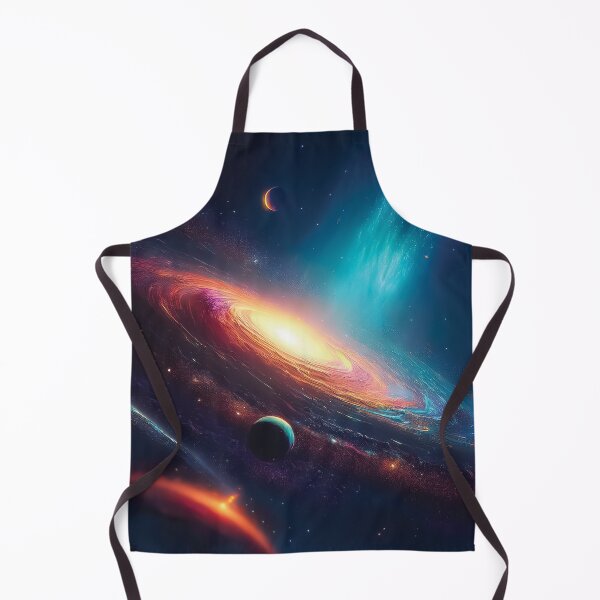 Item preview, A swirling galaxy takes center stage, its spiral arms radiating outward in hues of orange and yellow design. designed and sold by HEMRO.