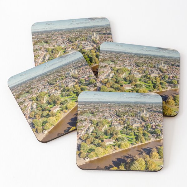 Item preview, York, England, UK in Autumn Fall Colours Trees and Minster Aerial Photograph designed and sold by skyfilming.
