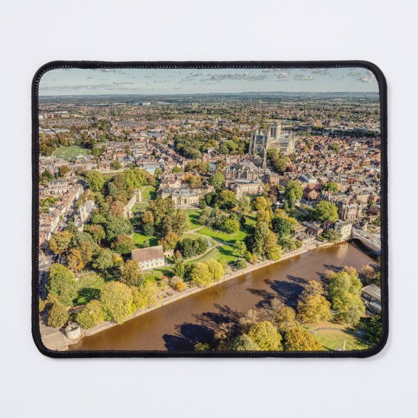 Item preview, York, England, UK in Autumn Fall Colours Trees and Minster Aerial Photograph designed and sold by skyfilming.