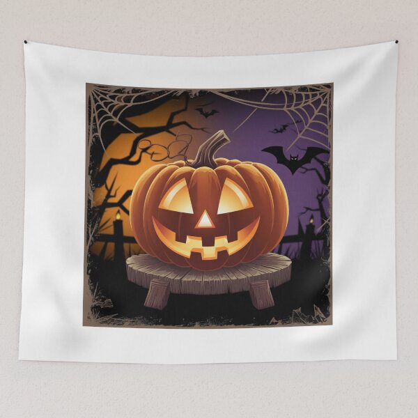 Artikelvorschau, Halloween Kürbis Design / lila&orange entworfen und verkauft von LostForSpace.