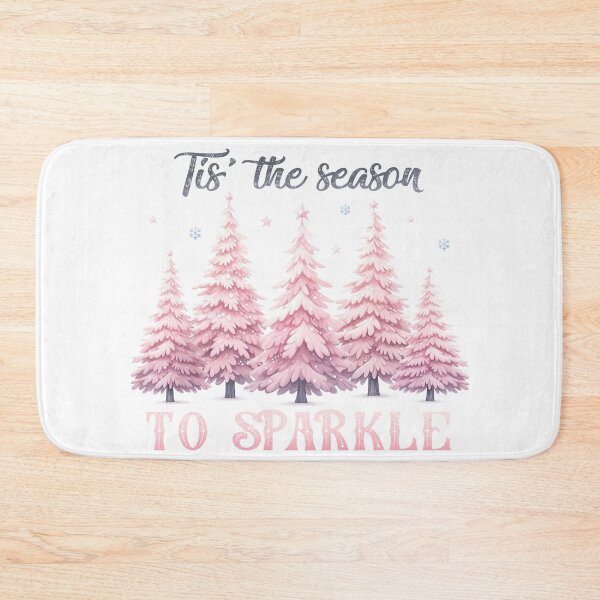 Item preview, Pink Christmas Trees Drawing – Whimsical Holiday Art  designed and sold by DarkEmporium20.