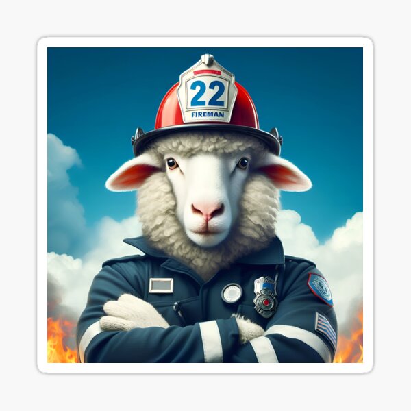 Item preview, The Sheepy Fireman designed and sold by Colin Majury.