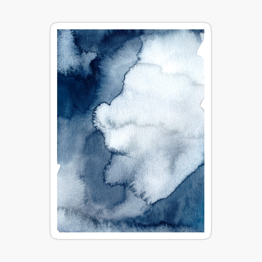 Blue watercolour texture  Art Board Print for Sale by madirosedesigns