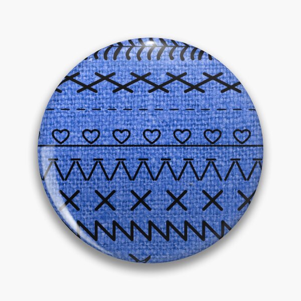 Item preview, Sewing Stitch Patterns on Textured Fabric Effect Background  designed and sold by Nancyanna.