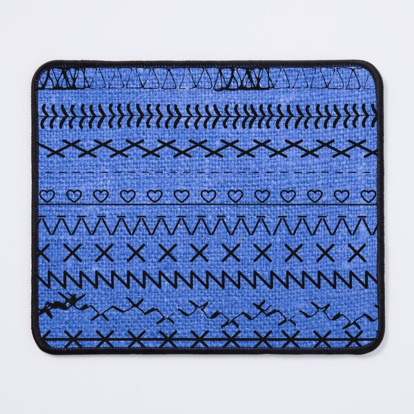 Item preview, Sewing Stitch Patterns on Textured Fabric Effect Background designed and sold by Nancyanna.
