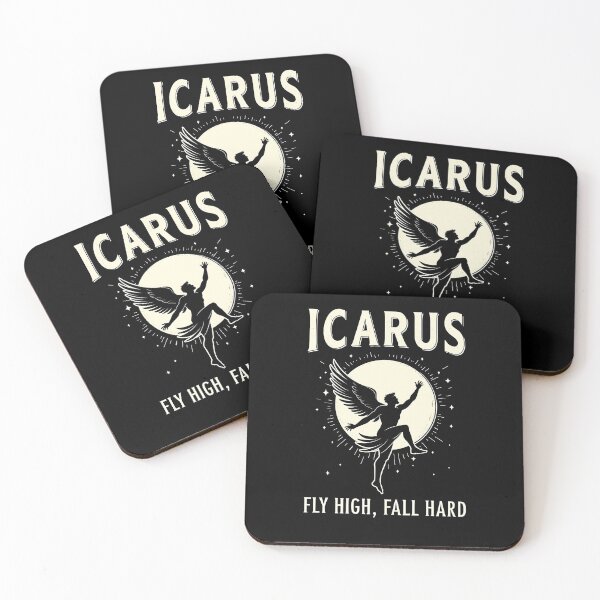 Item preview, Icarus Fly High Fall Hard Funny Greek Mythology designed and sold by Agema Apparel.