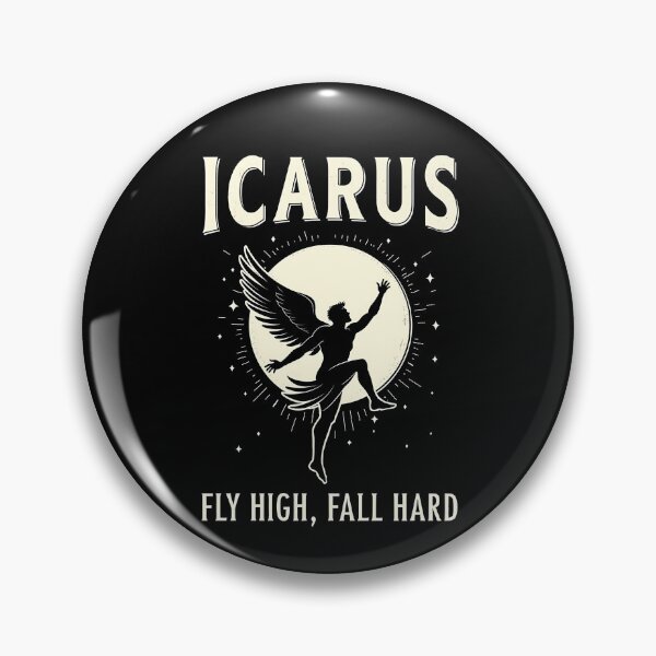 Item preview, Icarus Fly High Fall Hard Funny Greek Mythology designed and sold by Agema Apparel.