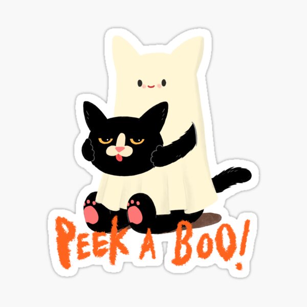 Peek - A - BOOO Sticker
