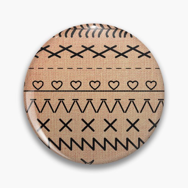 Item preview, Sewing Stitch Patterns on Textured Fabric Effect Background  designed and sold by Nancyanna.