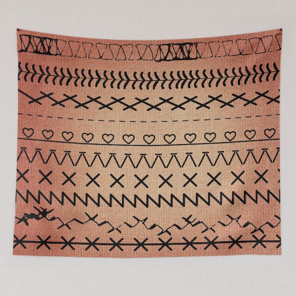 Item preview, Sewing Stitch Patterns on Textured Fabric Effect Background  designed and sold by Nancyanna.