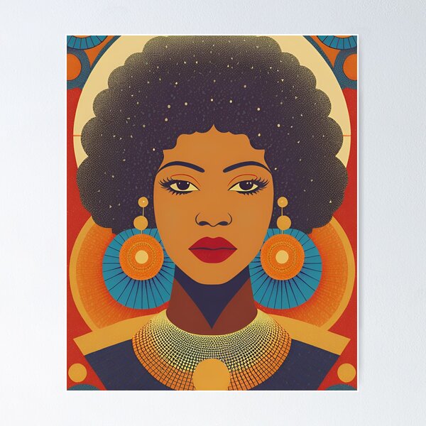 Item preview,  Mid century Afro Puffs Women designed and sold by KolorellaS.