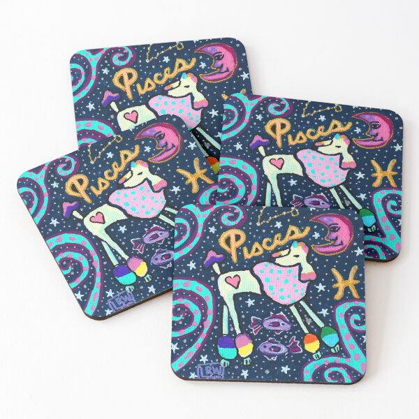 Item preview, Pisces Astrology Poodle designed and sold by Magicpoodleland.