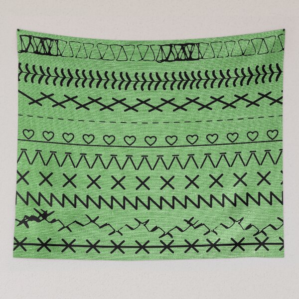 Item preview, Sewing Stitch Patterns on Textured Fabric Effect Background  designed and sold by Nancyanna.